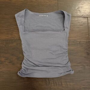 Abercrombie & Fitch Ava Soft Matte Seamless Tank Blue Small